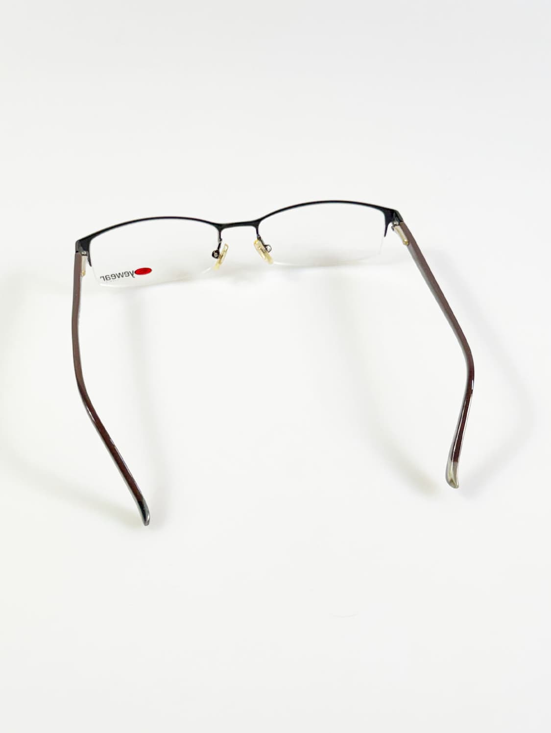 LIZZARD EYEWEAR 블랙 반무테 스퀘어 메탈 빈티지 안경 상품이미지5