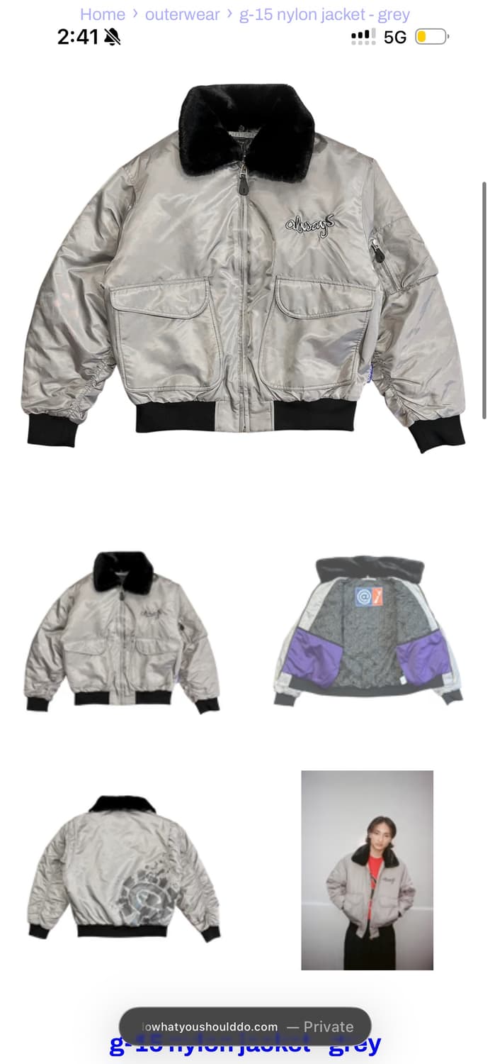 Always ma-1 항공점퍼 상품이미지2