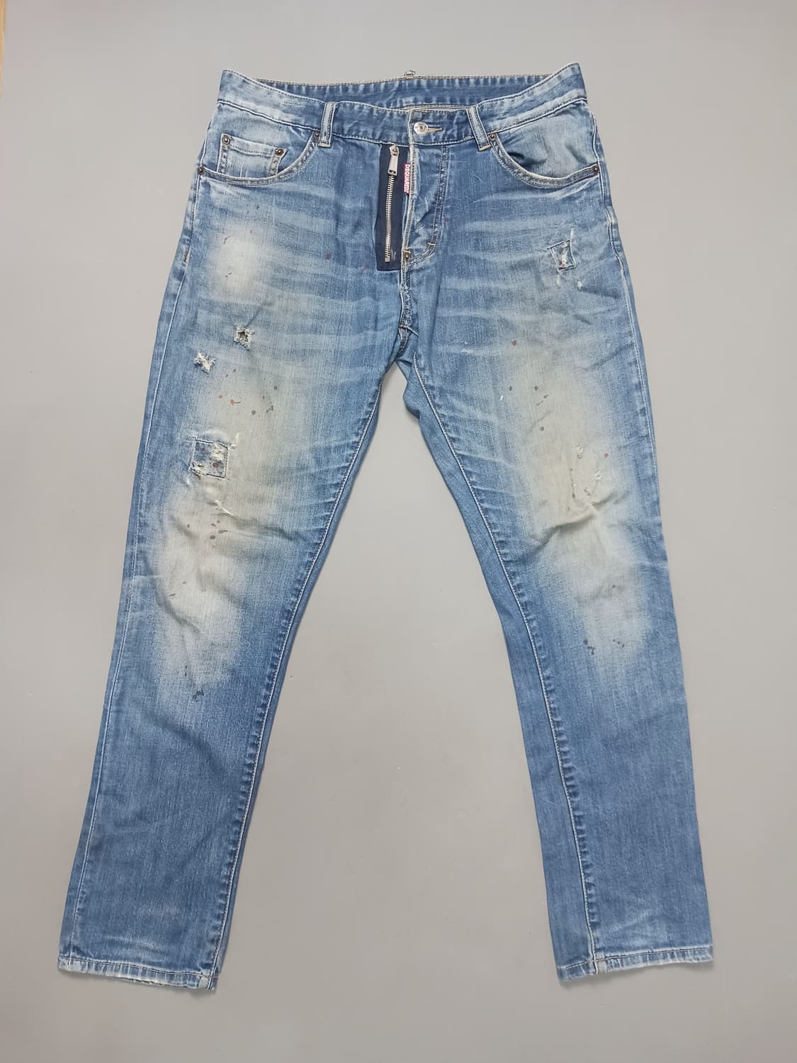 [32] 디스퀘어드2 앞지퍼 슬림진 청바지 상품이미지1