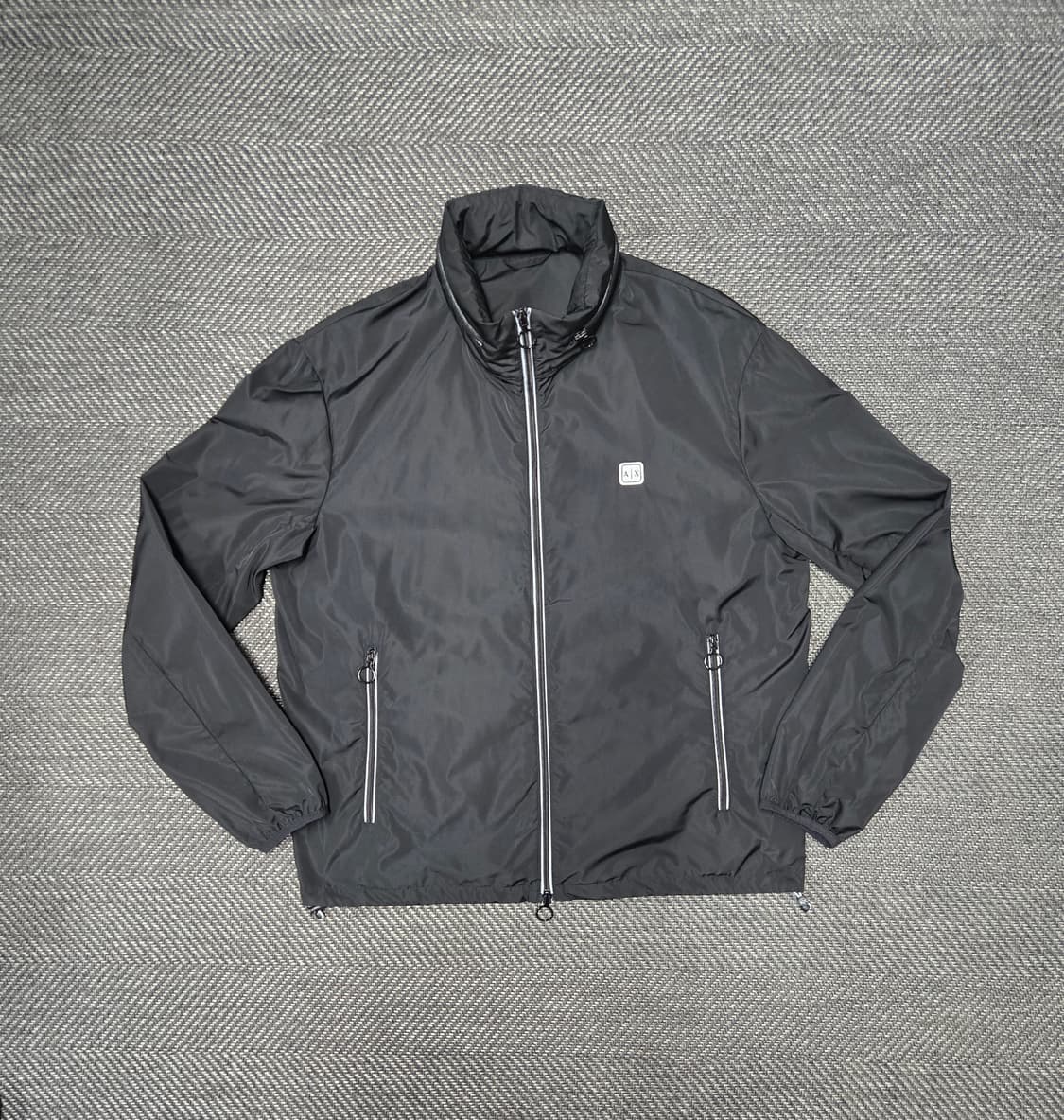 아르마니 익스체인지 남성 레귤러 핏 스탠드 칼 라 시즌 코트 8NZB07 상품이미지1