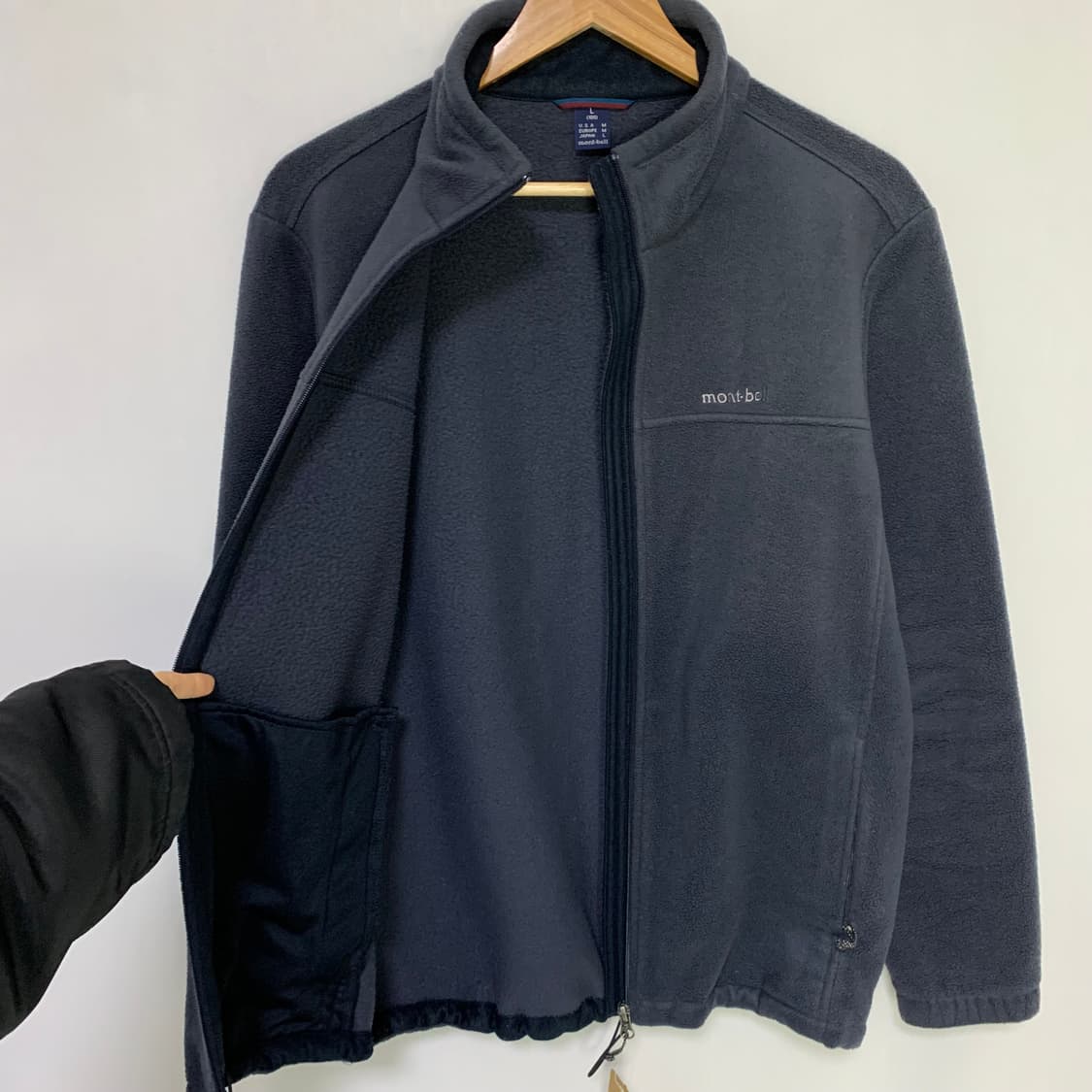 몽벨 후리스 플리스 집업 자켓 100 L 차콜 남녀공용 상품이미지4