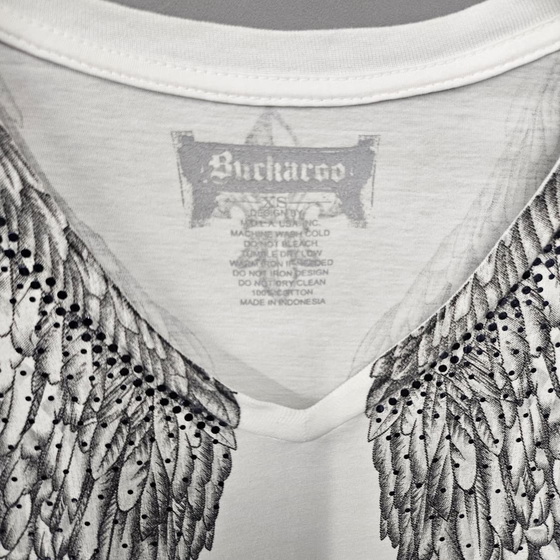 버커루 펑크 큐빅 Y2K 사선 반팔티 상품이미지4