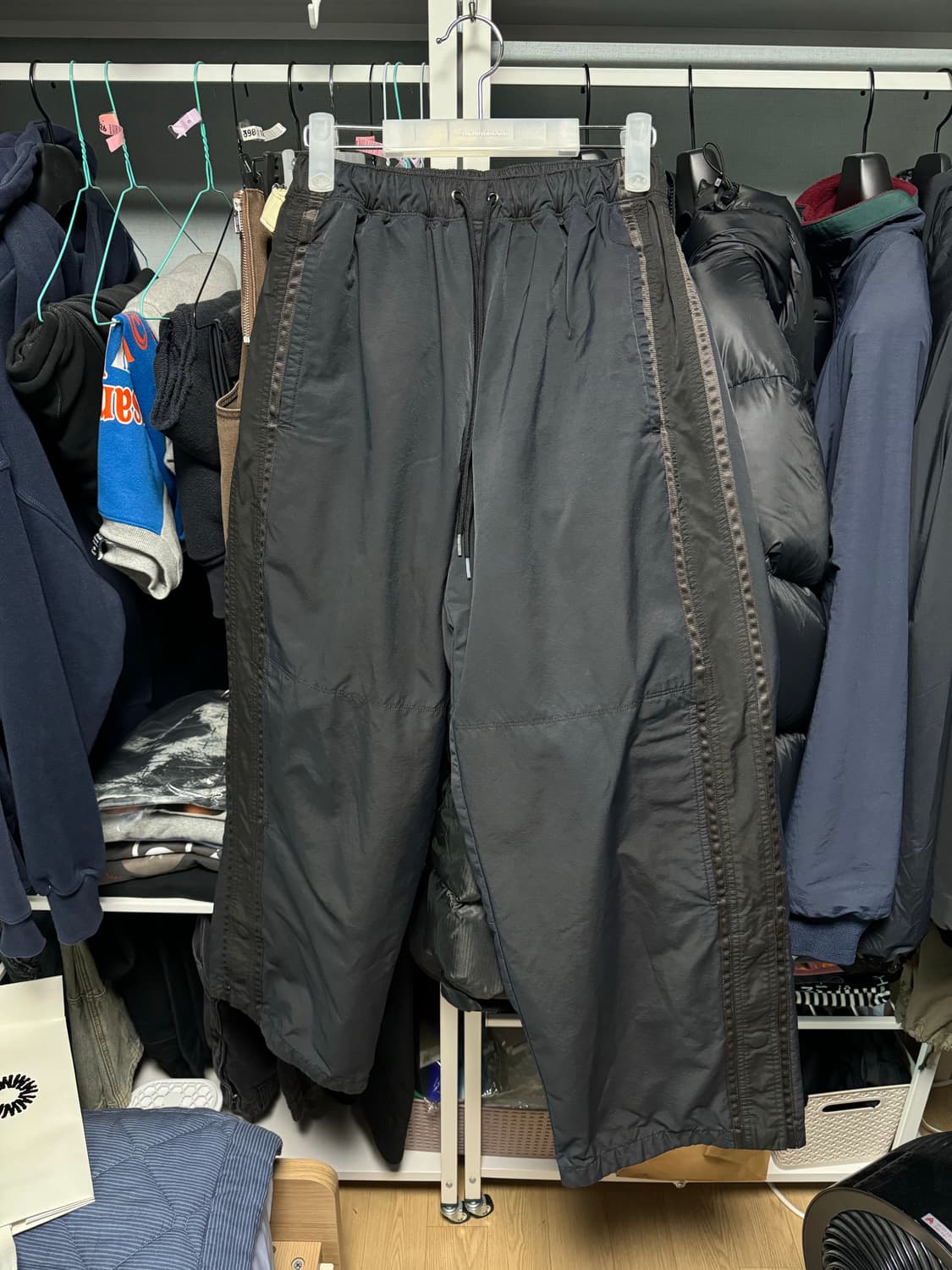 폴리테루 유즈드 트랙팬츠 다크네이비  상품이미지1