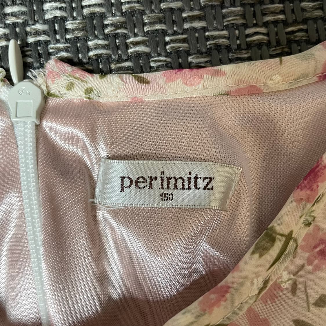 페리미츠 키즈 꽃무늬 폴리 롱 원피스 150 상품이미지4