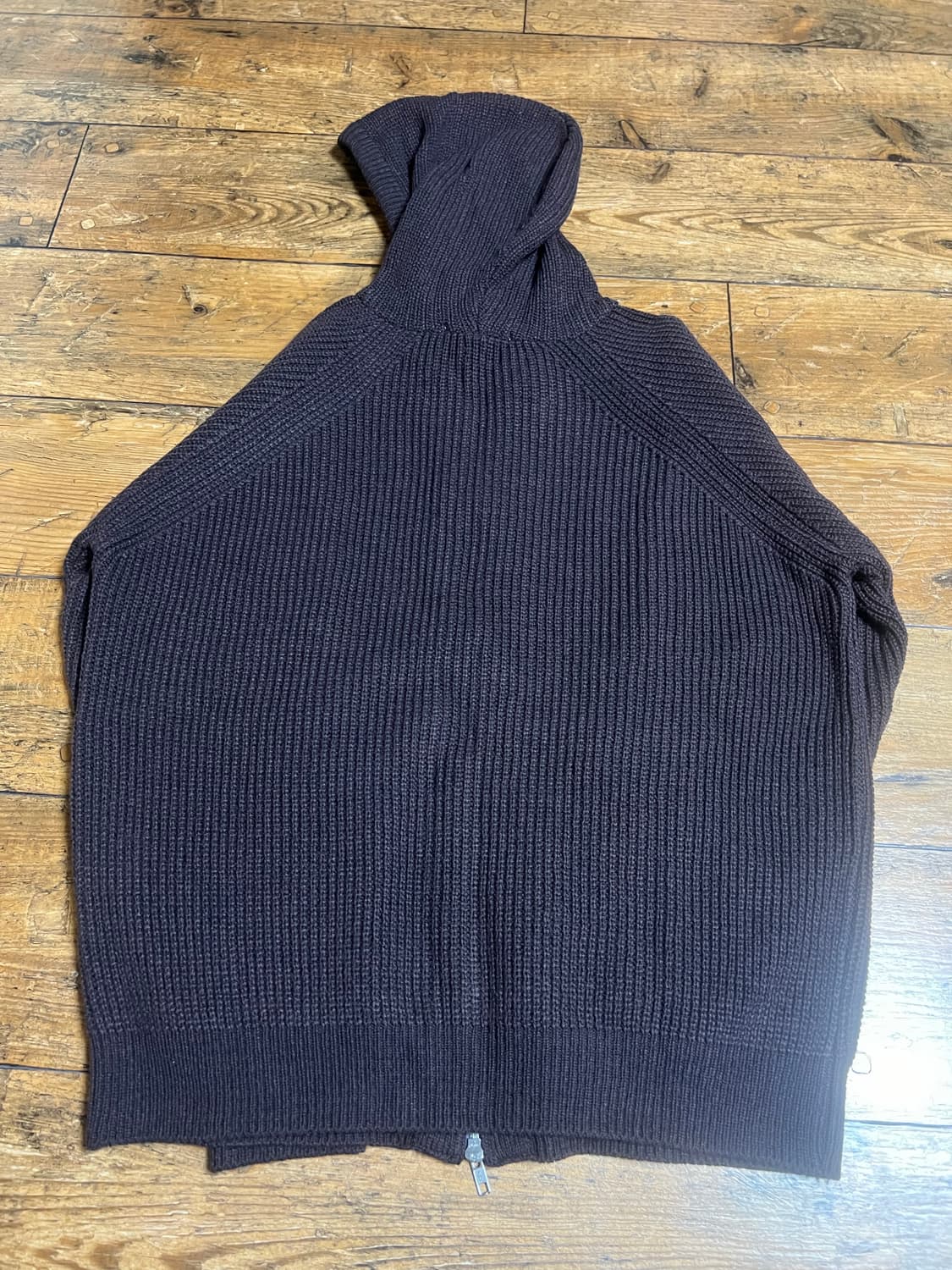 애프터프레이 니트집업 브라운 L 컴포트 후디 집업 니트 브라운 상품이미지2