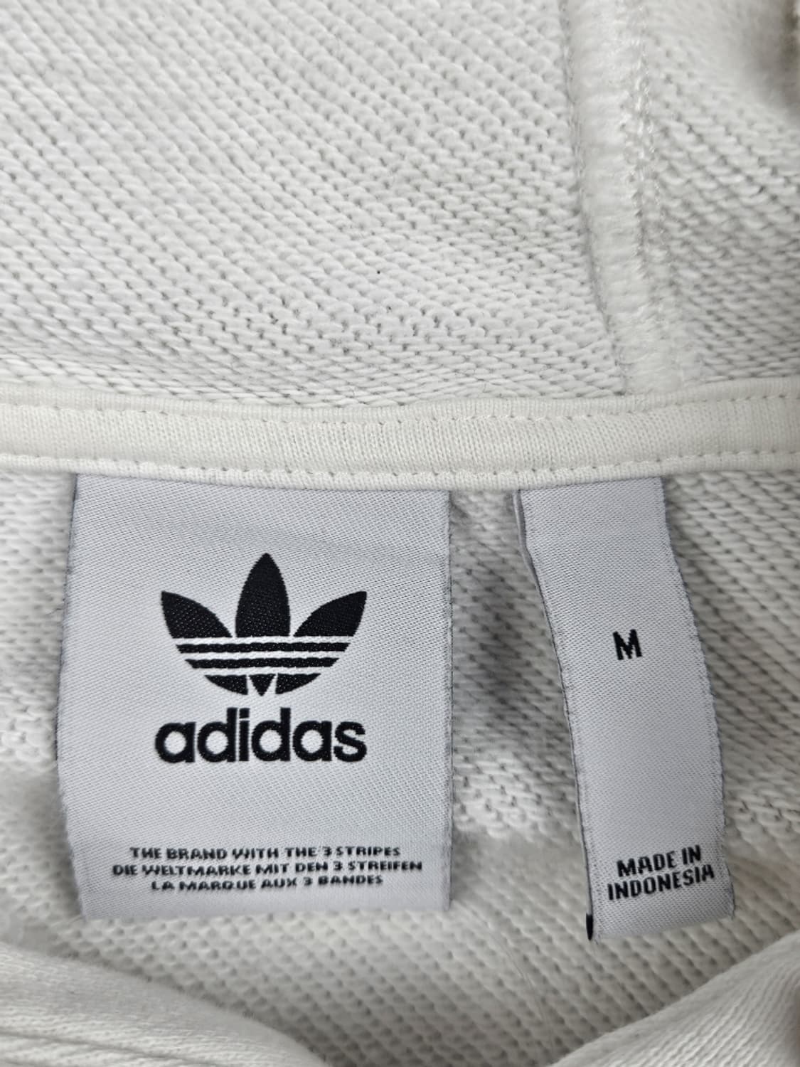 아디다스 빅로고 배색 래글런 후드 티셔츠 ( M ) / 10165 상품이미지8