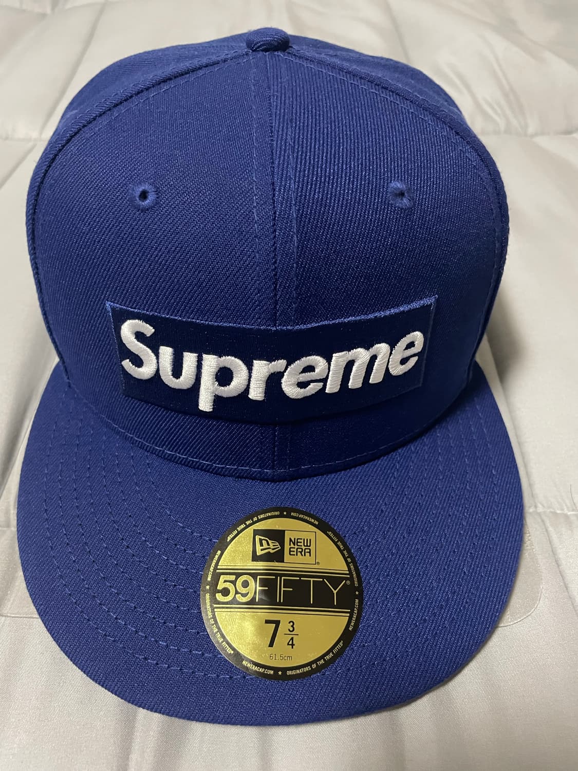 슈프림 x MLB 팀 박스로고 뉴에라 다크 로얄 로스앤젤레스 - 24SS 상품이미지3