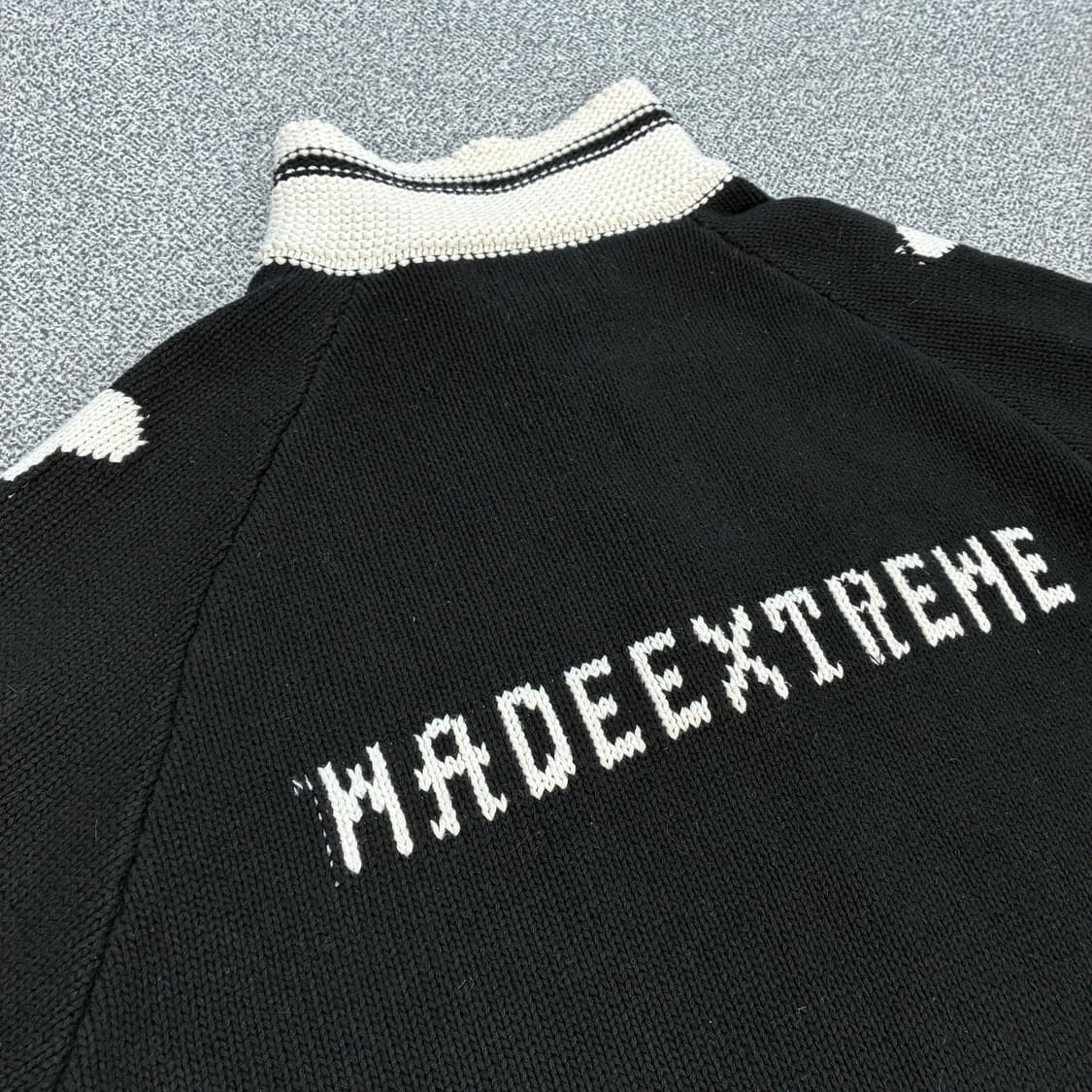 <빈티지 해골 니트 집업> No.1590 상품이미지6