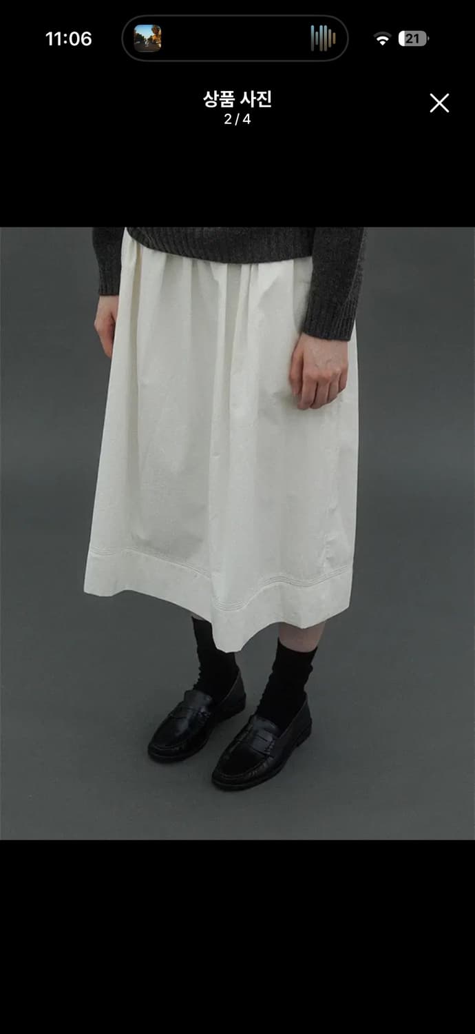 페세스 PECES flores cotton skirt 플로레 코튼 스커트 상품이미지2