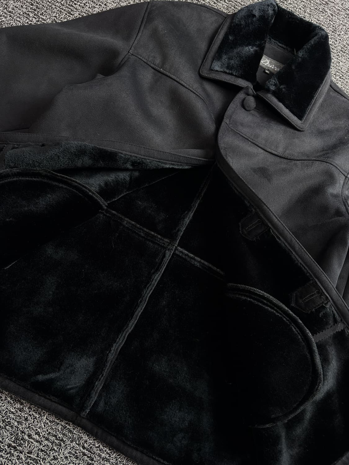 빈티지 아카이브 블랙 스웨이드 무스탕 3644  상품이미지4