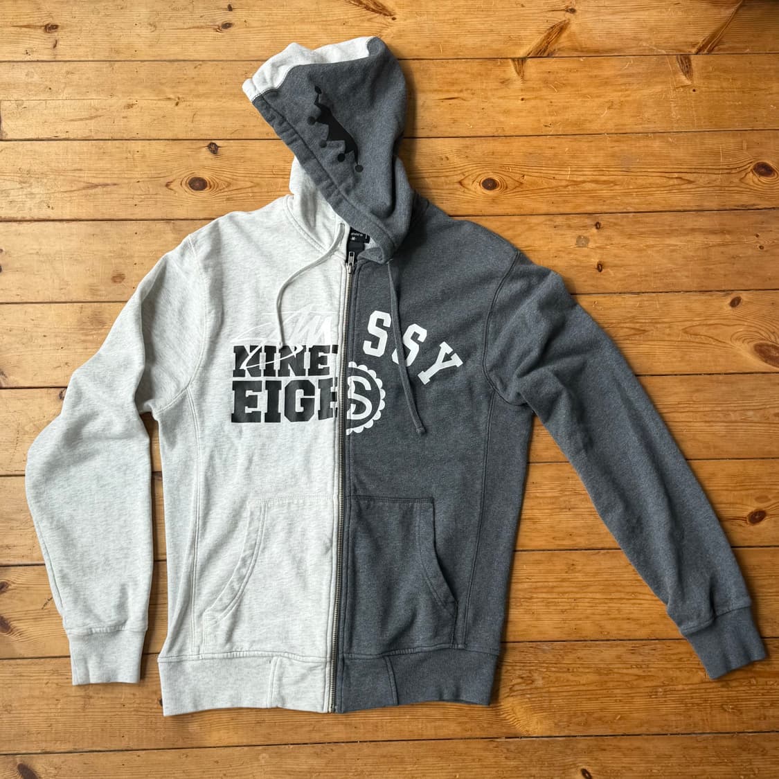 스투시 투톤 후드집업 스플릿 상품이미지1