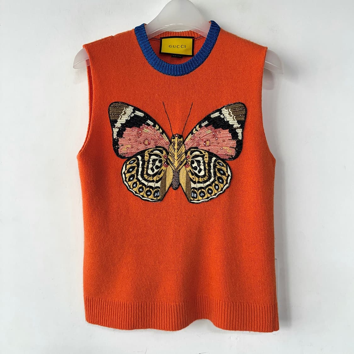 구찌 나비 비즈 자수 니트 베스트 상품이미지1