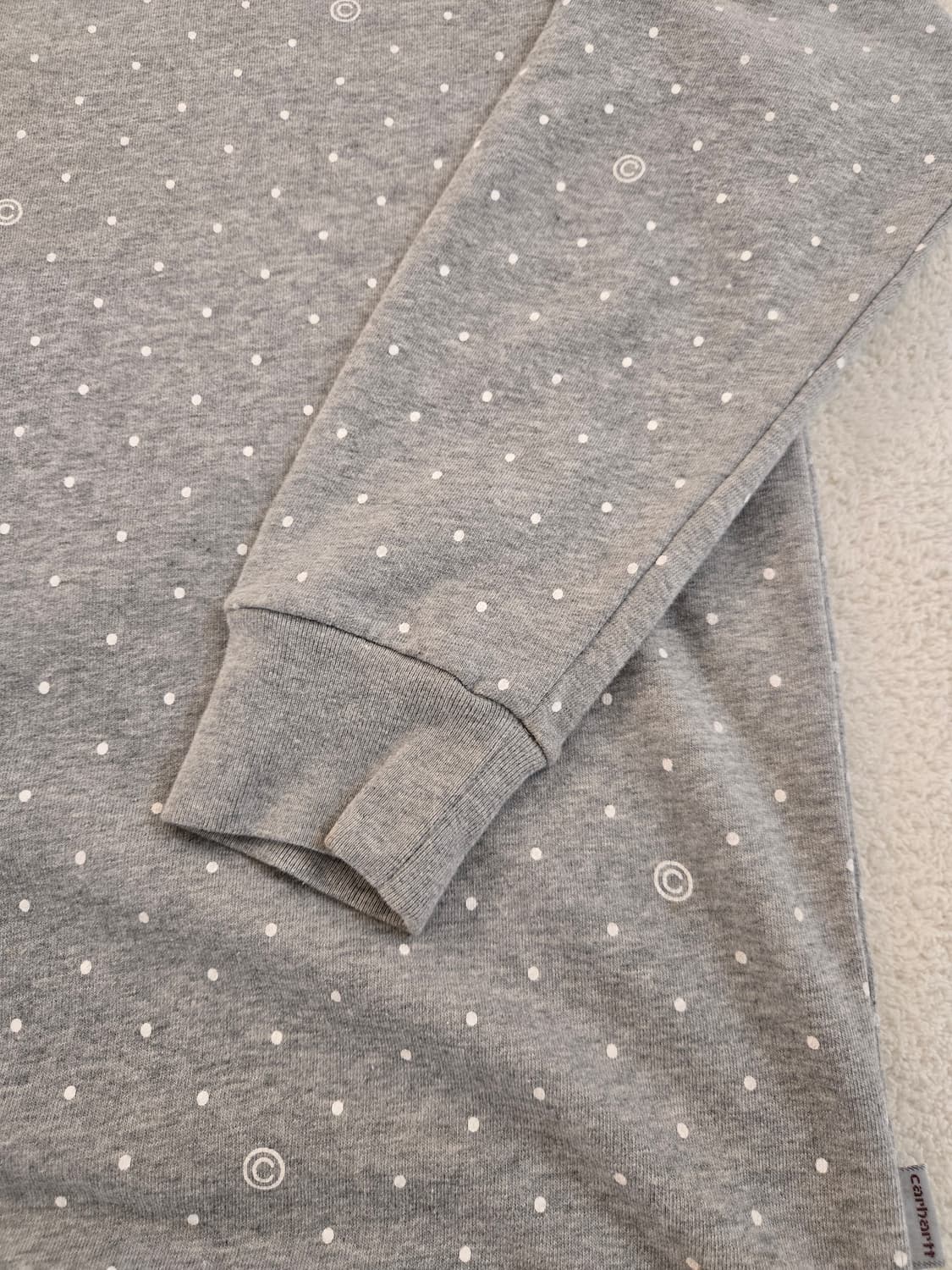 칼하트 C로고 땡땡이 맨투맨 티셔츠 XL 상품이미지4