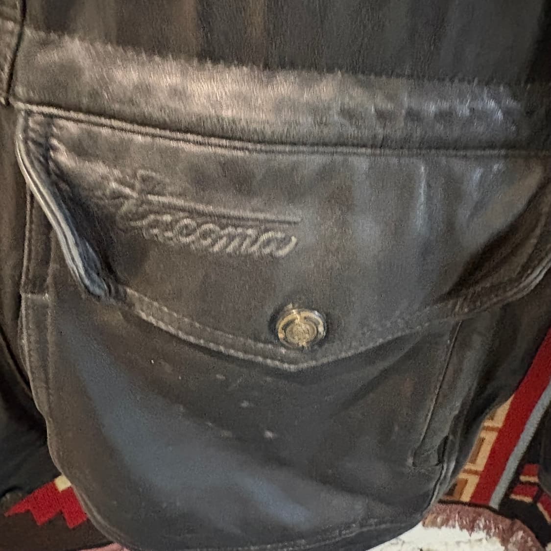 빈티지 양가죽 100% 레더 코트 자켓 상품이미지5