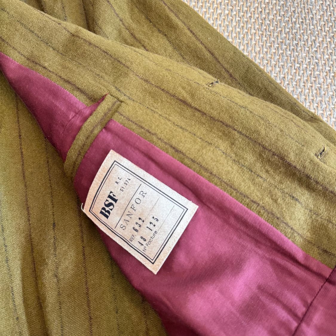 BSF 이탈리안 최상급 울 린넨 아메카지 블레이저 필드코트 숏코트 상품이미지6