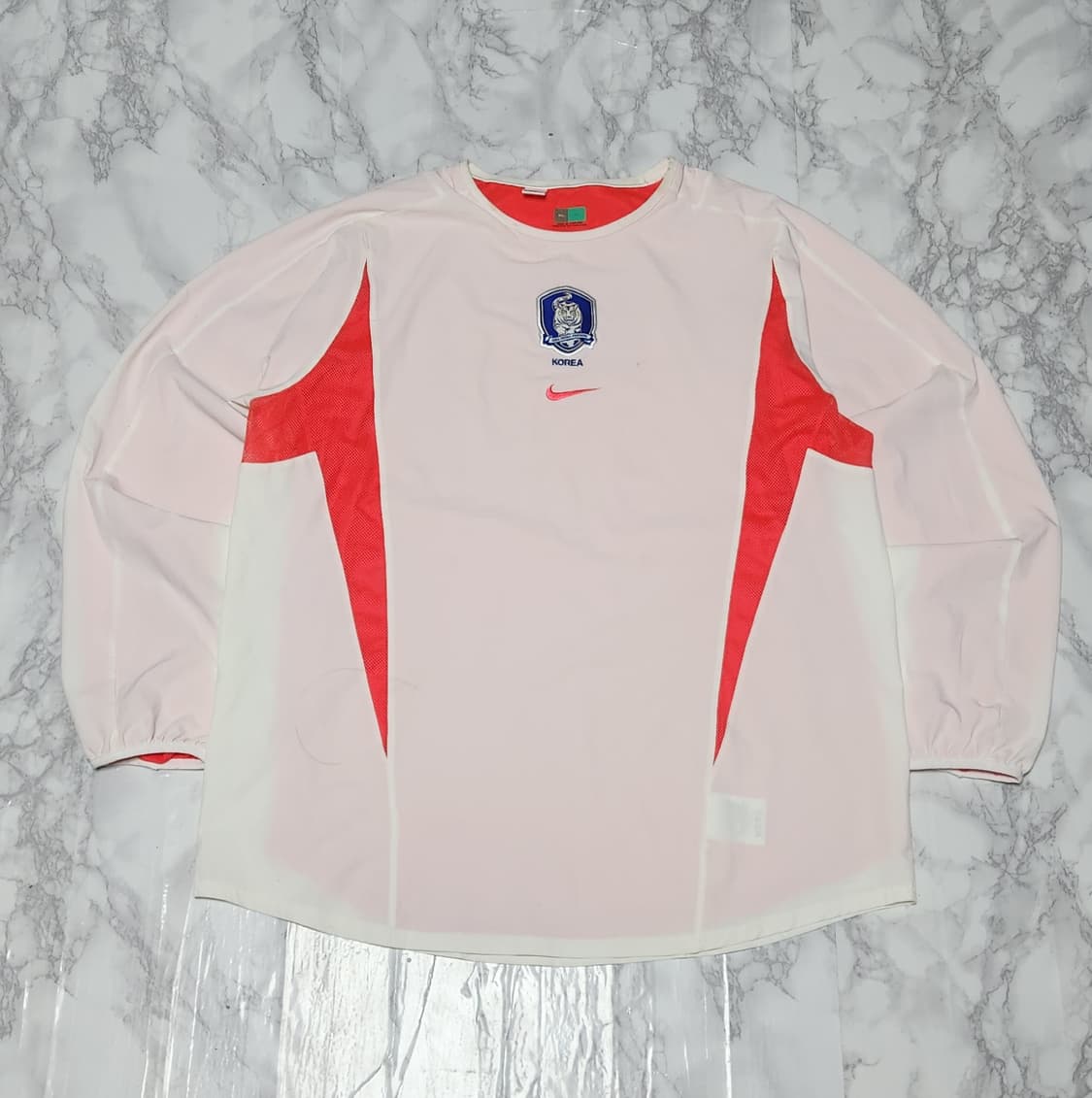 나이키02-04대한민국 선수지급용 듀얼레이어 어웨이 노마킹 유니폼 긴팔  상품이미지1