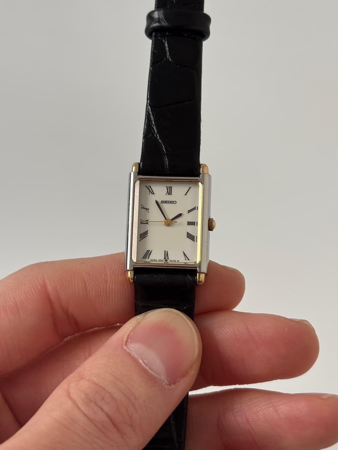 1980s Roman Index Tank Ladies Quartz 상품이미지1