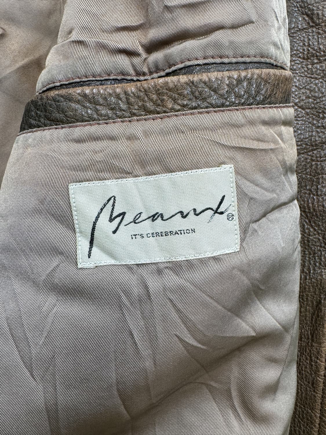 Beaux 90’s 카우 레더 MA-1 자켓 상품이미지5