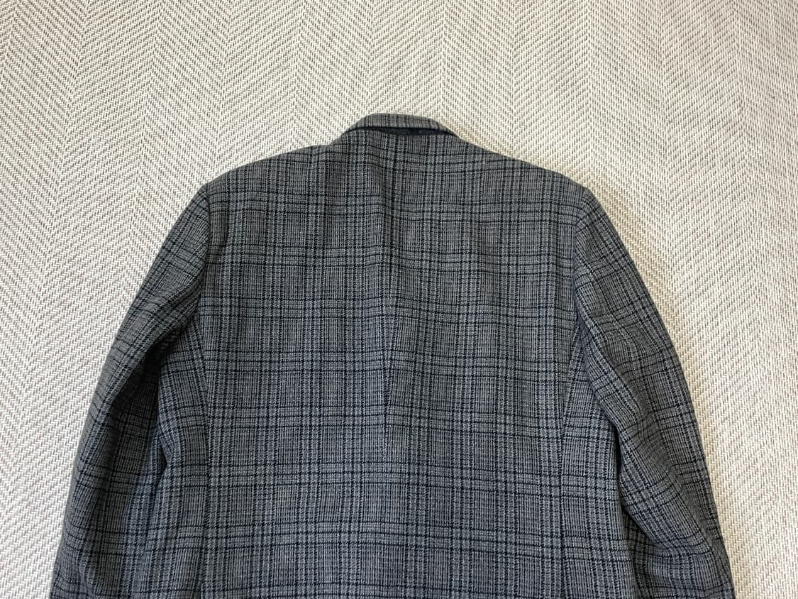안토니오 푸스코 테일러드 캐시미어 체크 블레이저  상품이미지6