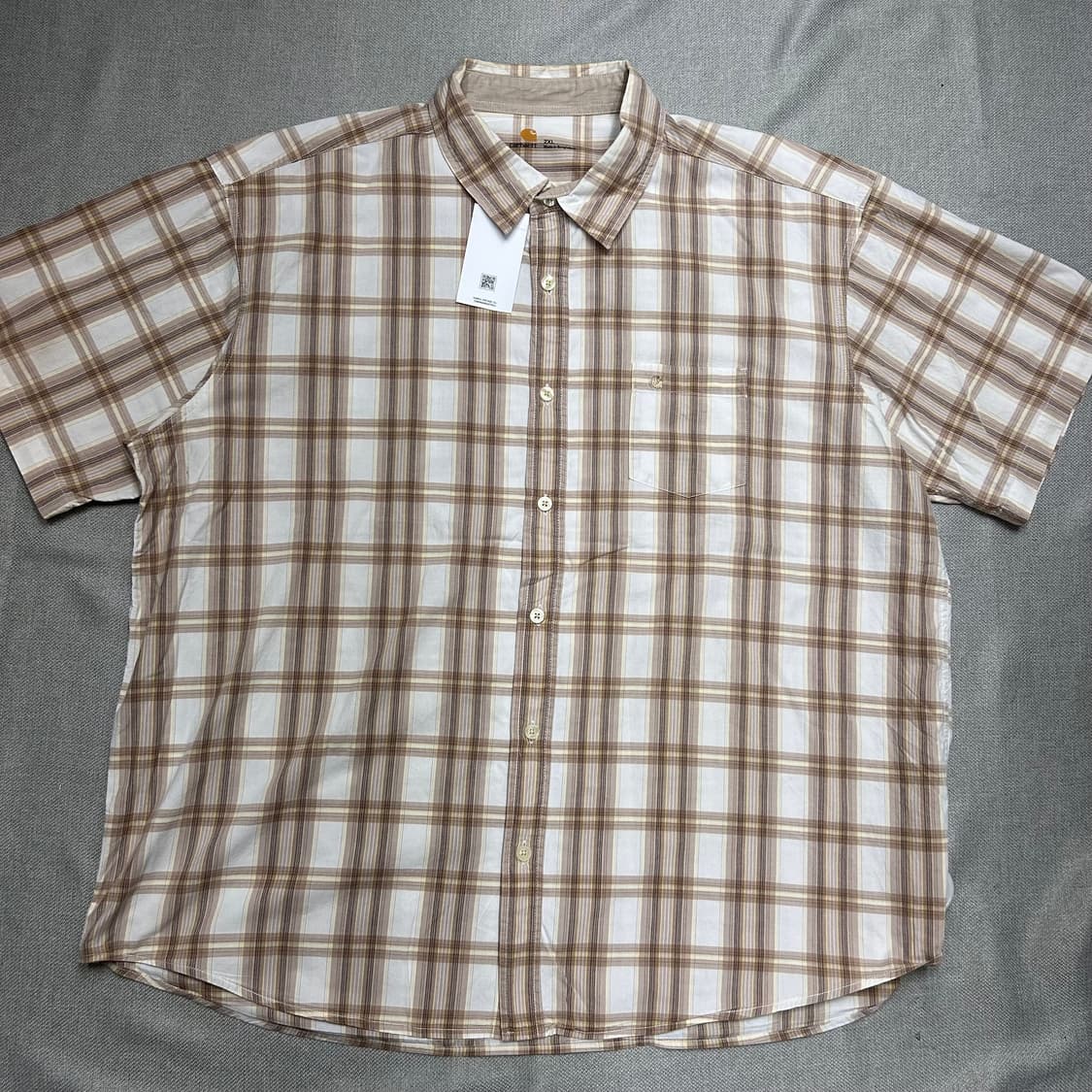 Carhartt 칼하트 체크패턴 반팔셔츠 상품이미지2