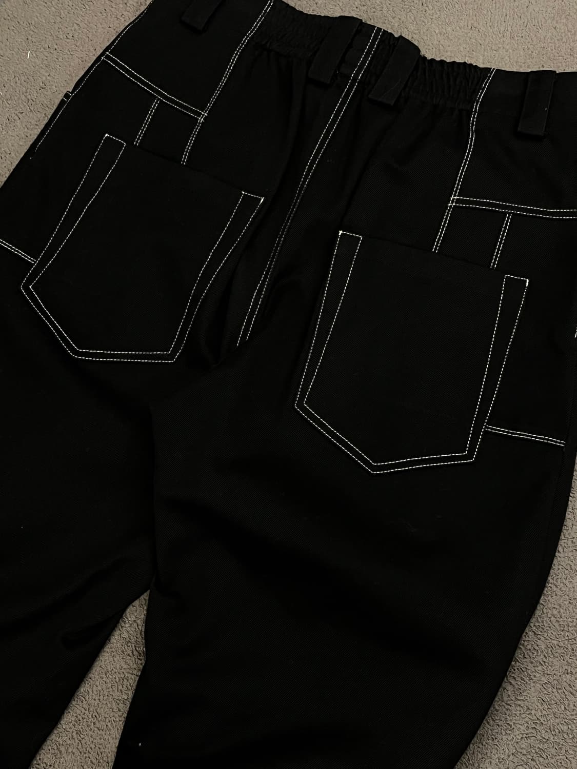 시스템옴므 스티치 밴드 와이드 팬츠 처분  상품이미지2