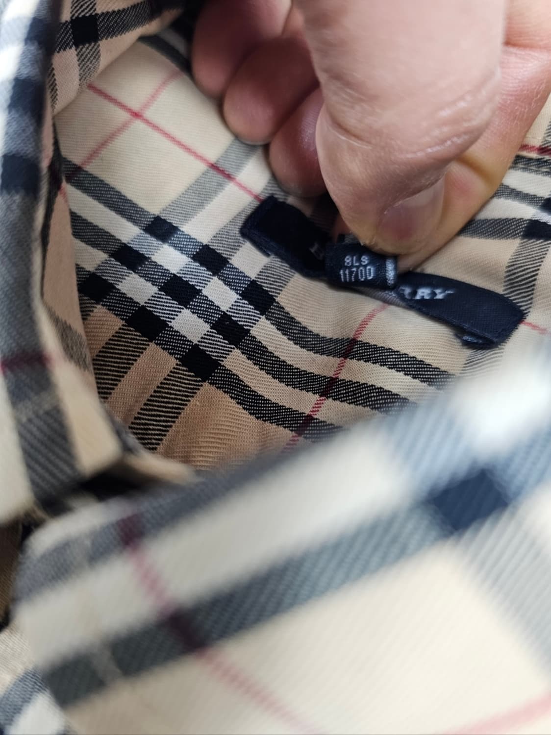 버버리체크셔츠 상품이미지8