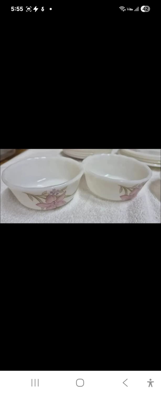 특가!(새제품. 수입브랜드.빈티지 식기류)Stony 밀크 꽃무늬 접시 & 상품이미지5