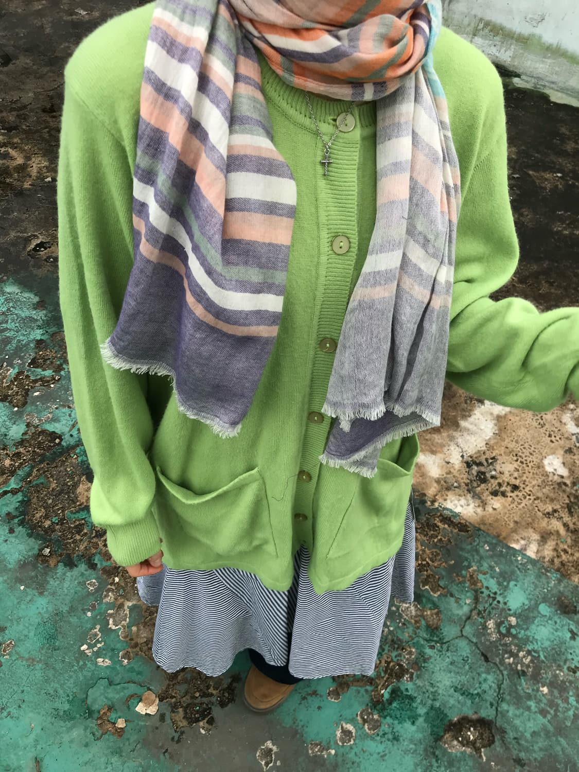 Mimose 라이트 그린 니트 가디건 상품이미지3