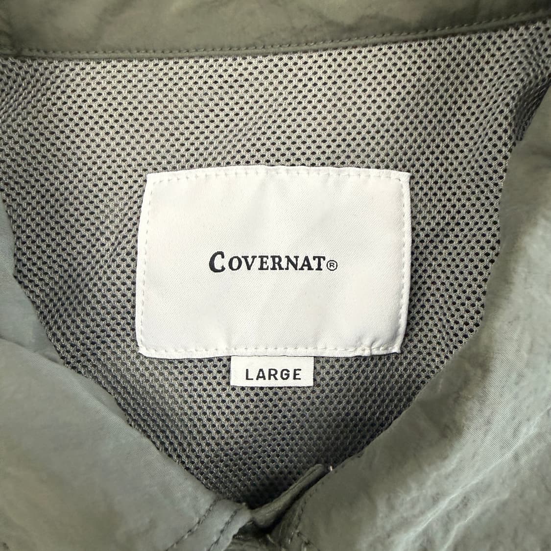 (L)커버낫 Covernat 우븐 투포켓 반팔셔츠(실버) 상품이미지2