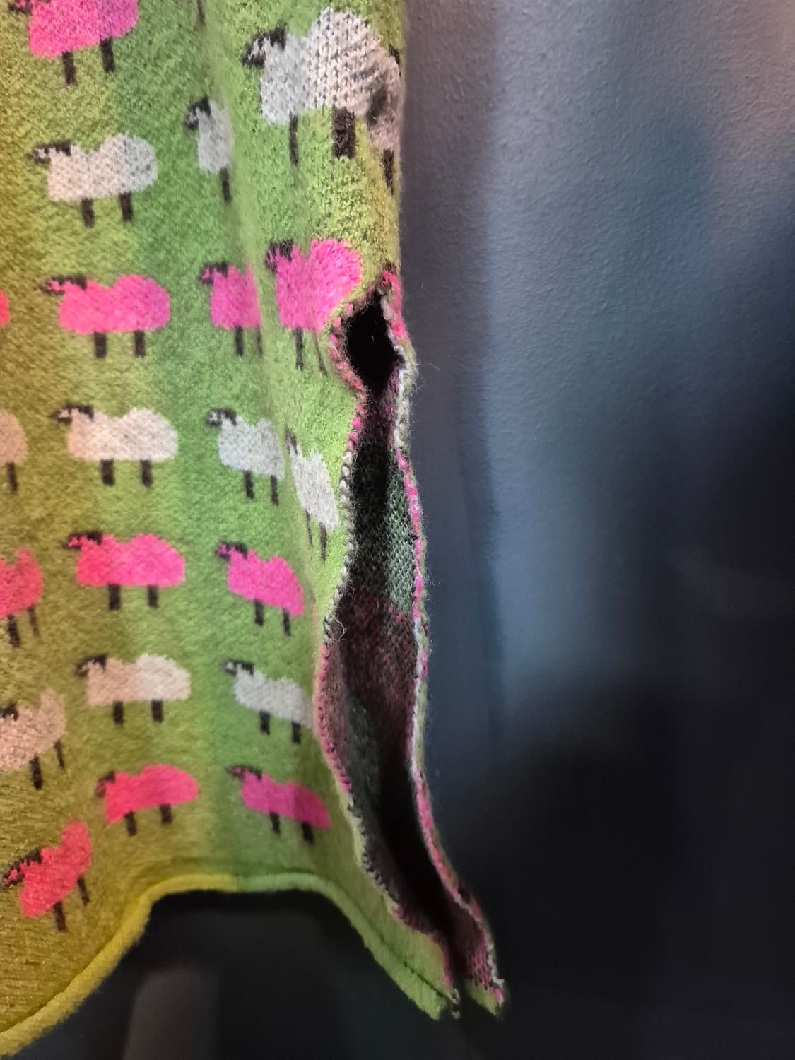 양무늬 니트 조끼 원피스 77 88 상품이미지6