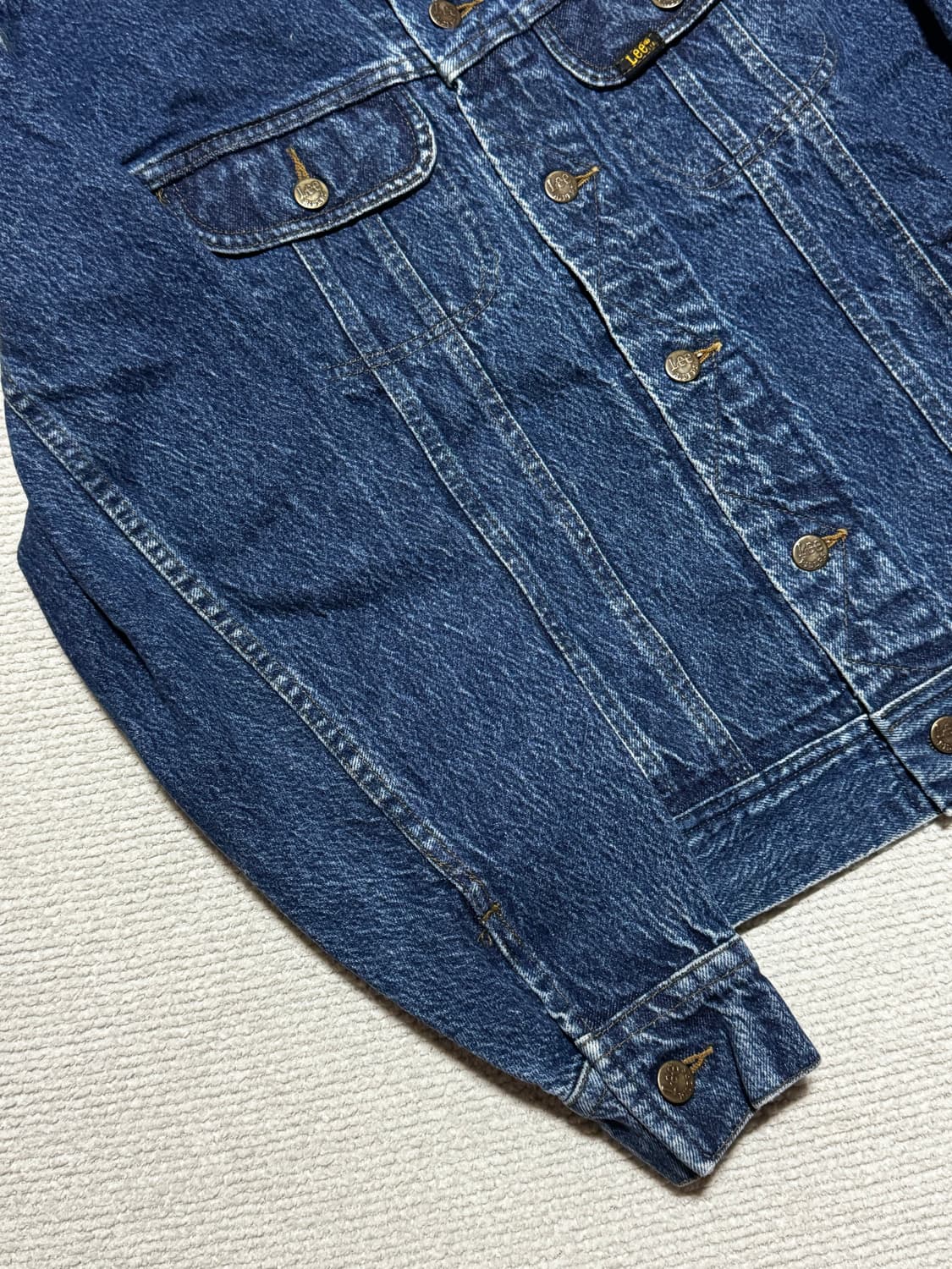 90s USA 리 X 하드락카페 데님자켓 L 상품이미지6