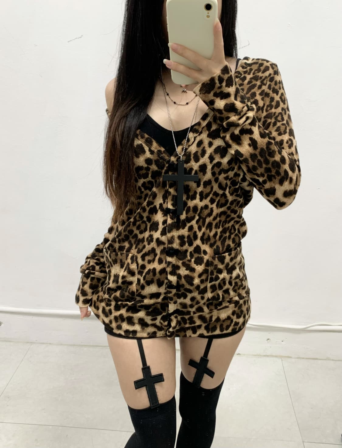 [CRAZY ANGEL] 오네갸루 레오파드 가디건 상품이미지3