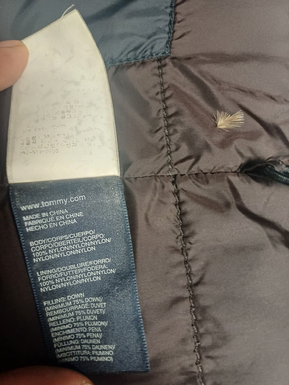 (레어템) 타미힐피거 바시티 1985 자수 패딩 베스트 (M) 상품이미지7