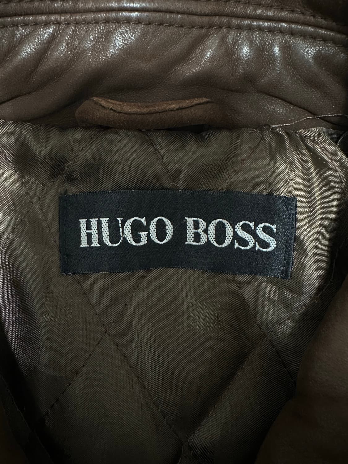 휴고 보스 브라운 레더 블루종 자켓 상품이미지7