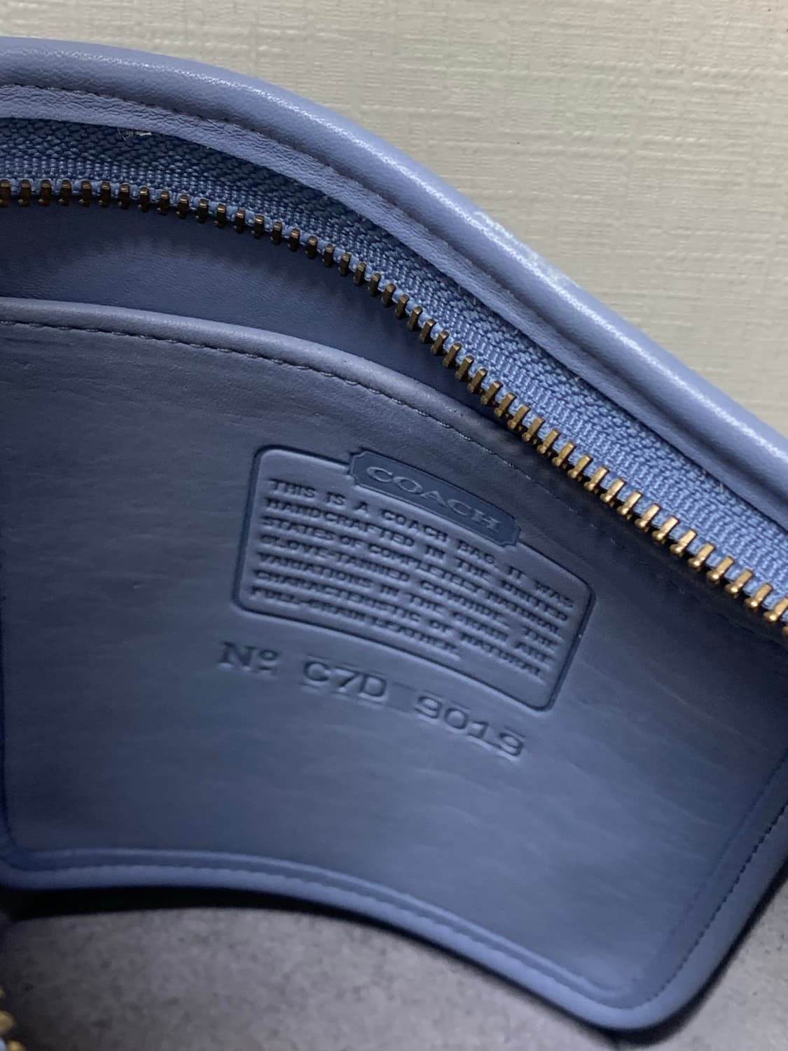 올드코치 9019 트윙클 블루 풀그레인 레더 더플백 상품이미지6