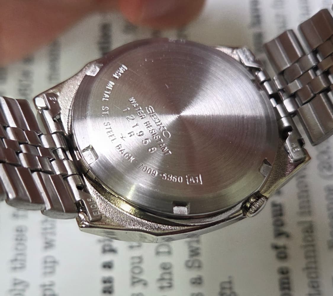 빈티지 세이코 사각테레비 데이데이트 그래픽체커 샴골판 브레이슬릿 ver. 상품이미지8