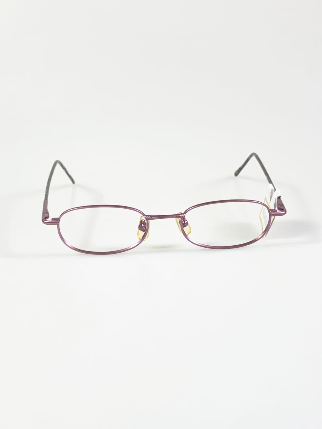 RUCHIANO 라이트 핑크 슬림 스퀘어 메탈 빈티지 안경 상품이미지1