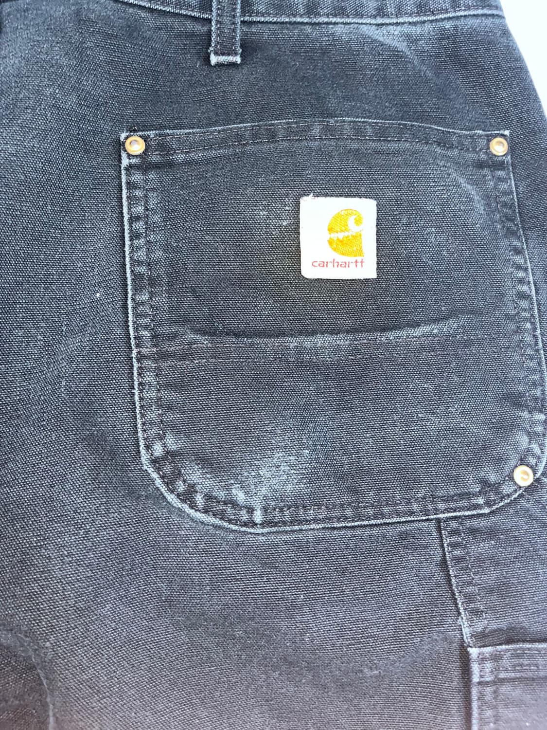 90s 빈티지 칼하트 더블니 블랙 made in usa 상품이미지3