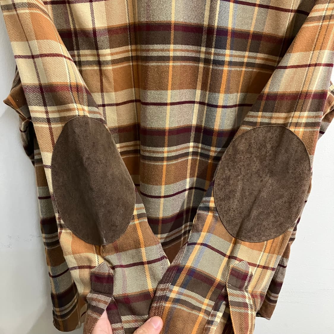 N202 폴로 체크 셔츠 팔꿈치패드 상품이미지4