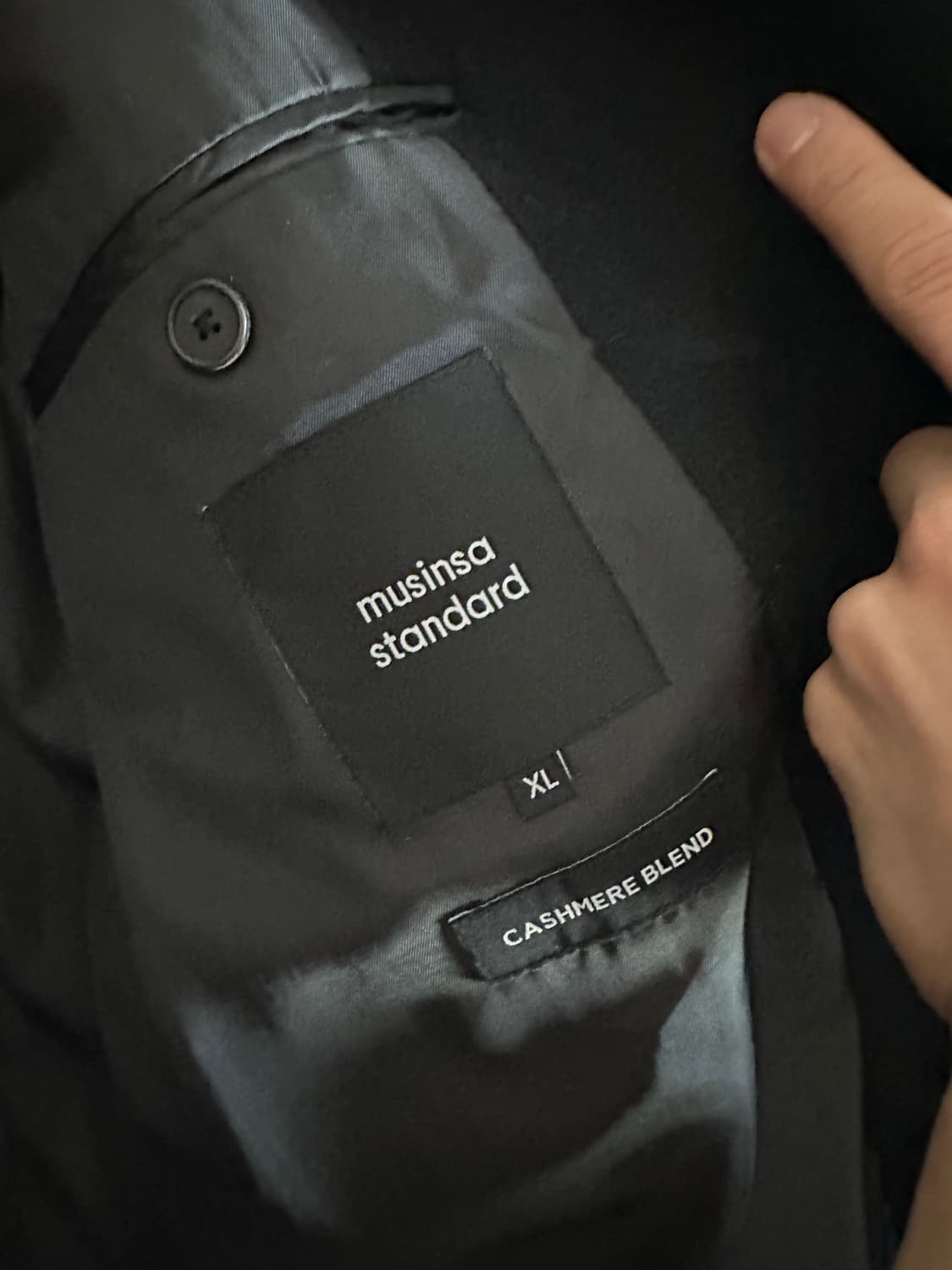 무탠다드 캐시미어 블렌드 오버사이즈 싱글 코트 판매합니다 상품이미지3