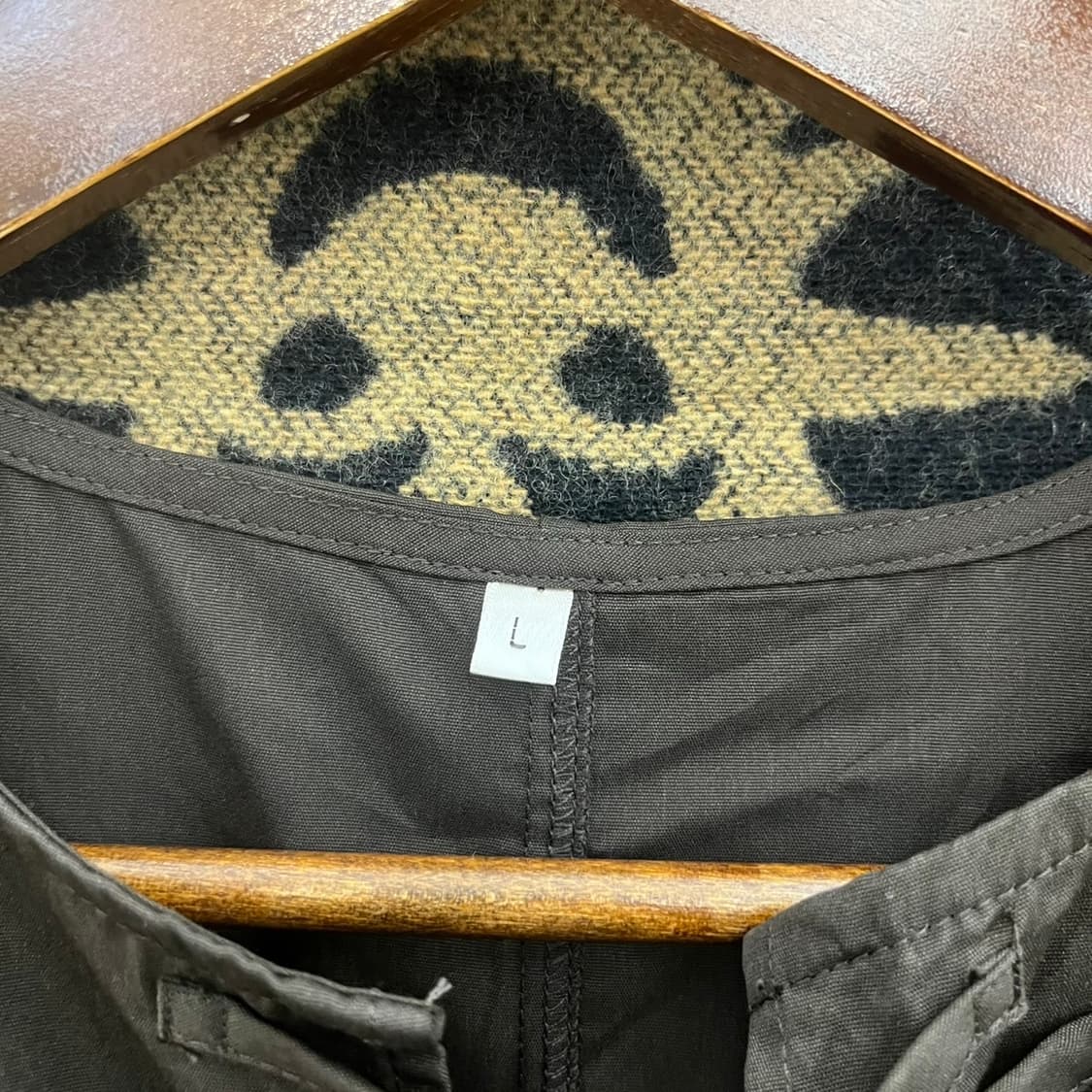 빈티지 초코브라우니 러블리 셔링 리본 나시 레이어드 블라우스 K0059 상품이미지4