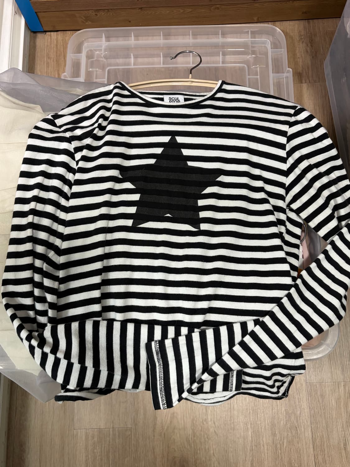 스컬프터 스타 스트라이프 티셔츠 상품이미지2