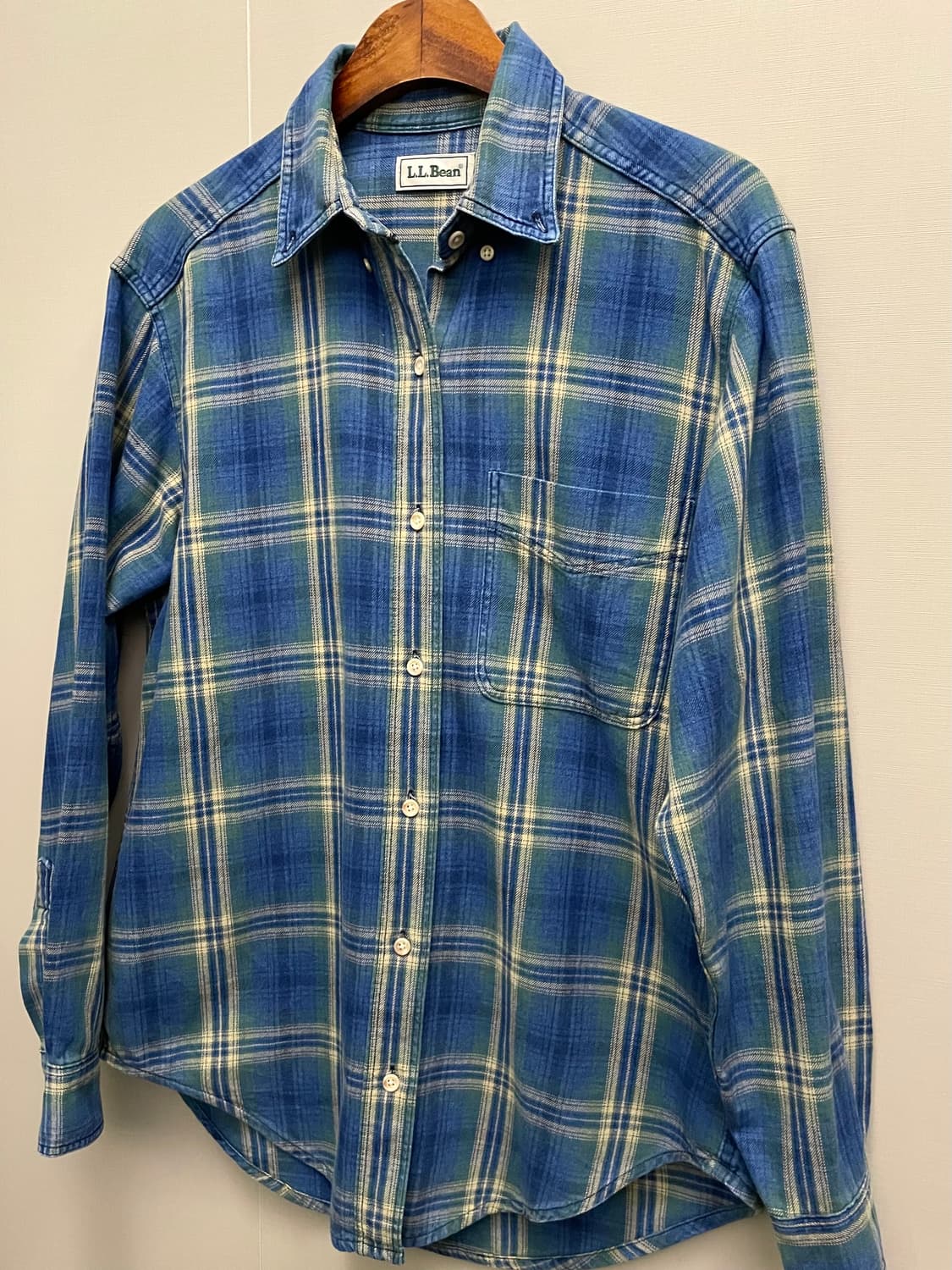 (M/100)90s USA L.L. BEAN 엘엘빈 플란넬 체크 셔츠 상품이미지2