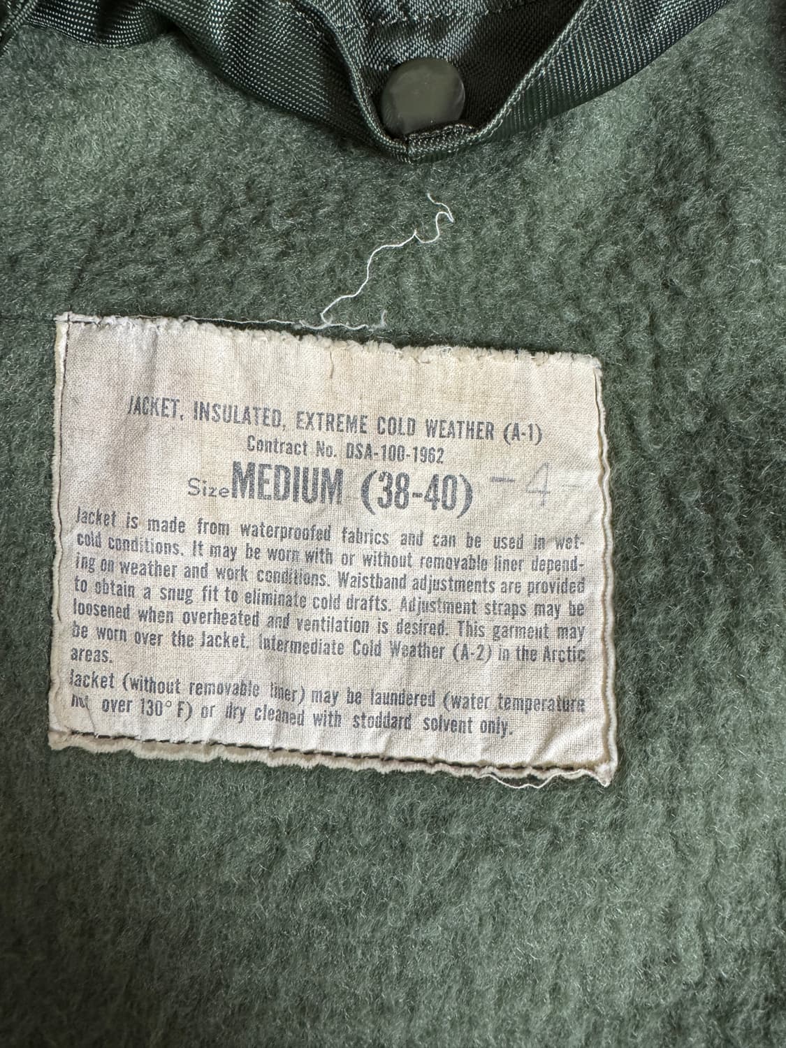 [M] 62s 미군 og A-1 덱자켓 상품이미지4