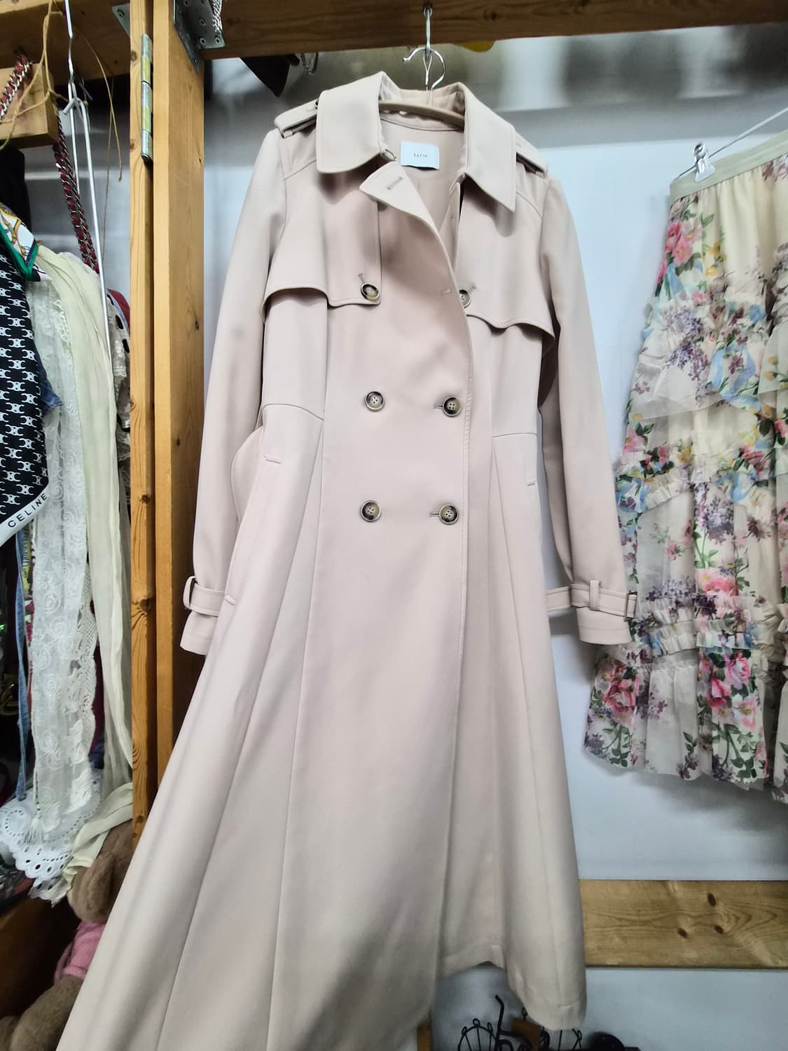 샤틴 원피스라인 트렌치코트 상품이미지9