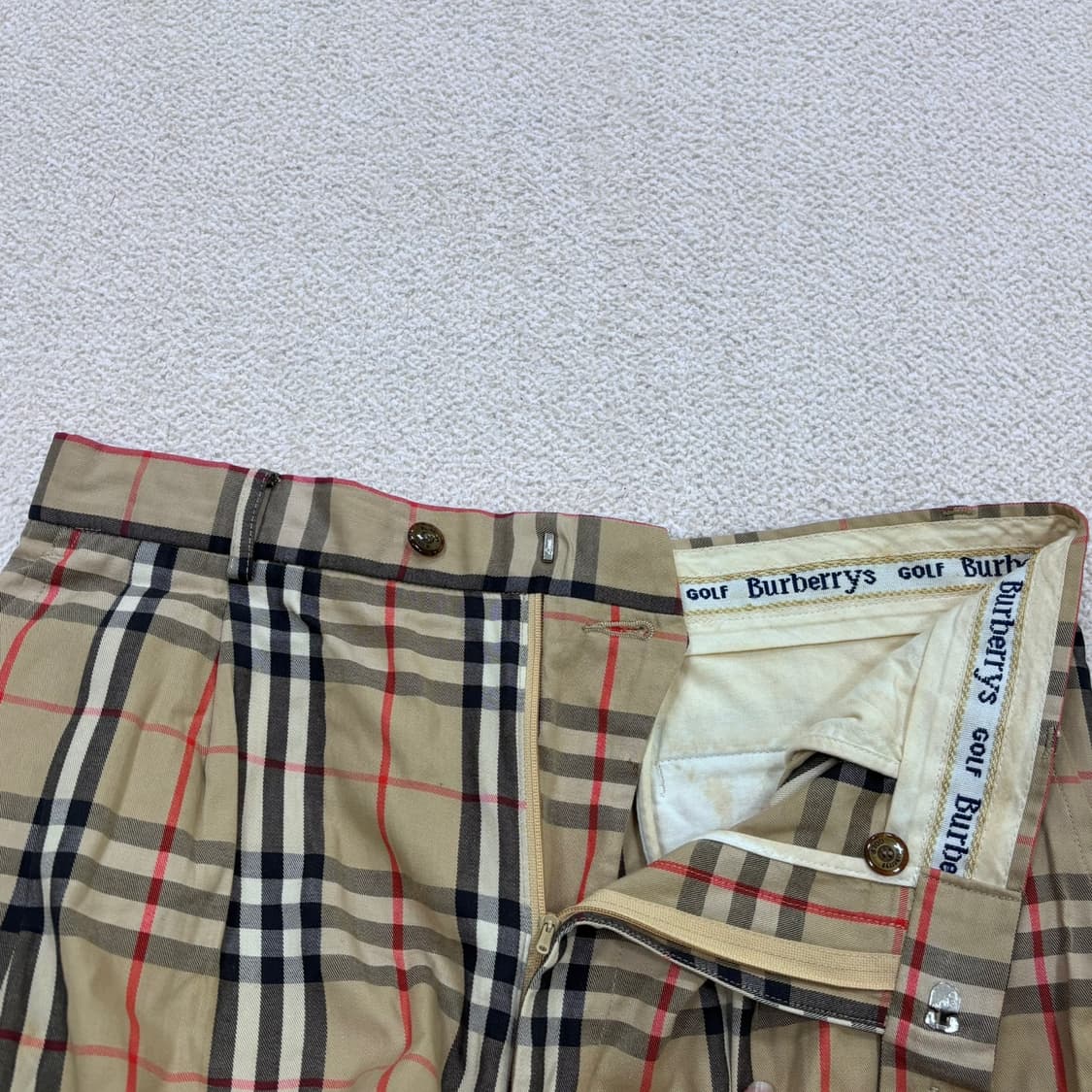 36 버버리 골프 체크 패턴 팬츠 0331E 상품이미지6