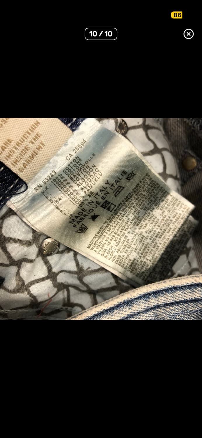 디젤 Timmen 디스 워싱 데님 팬츠 상품이미지10