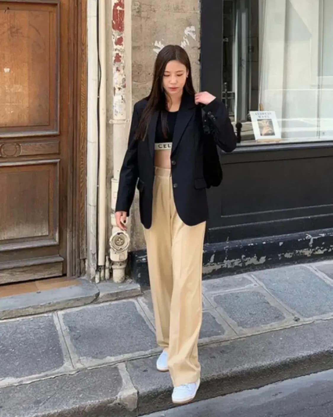 원로그 베이지 슬랙스 상품이미지2