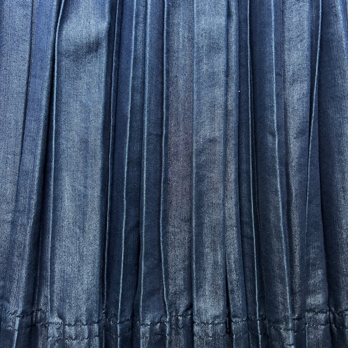 Stitch Pleats Denim Skirt 상품이미지4