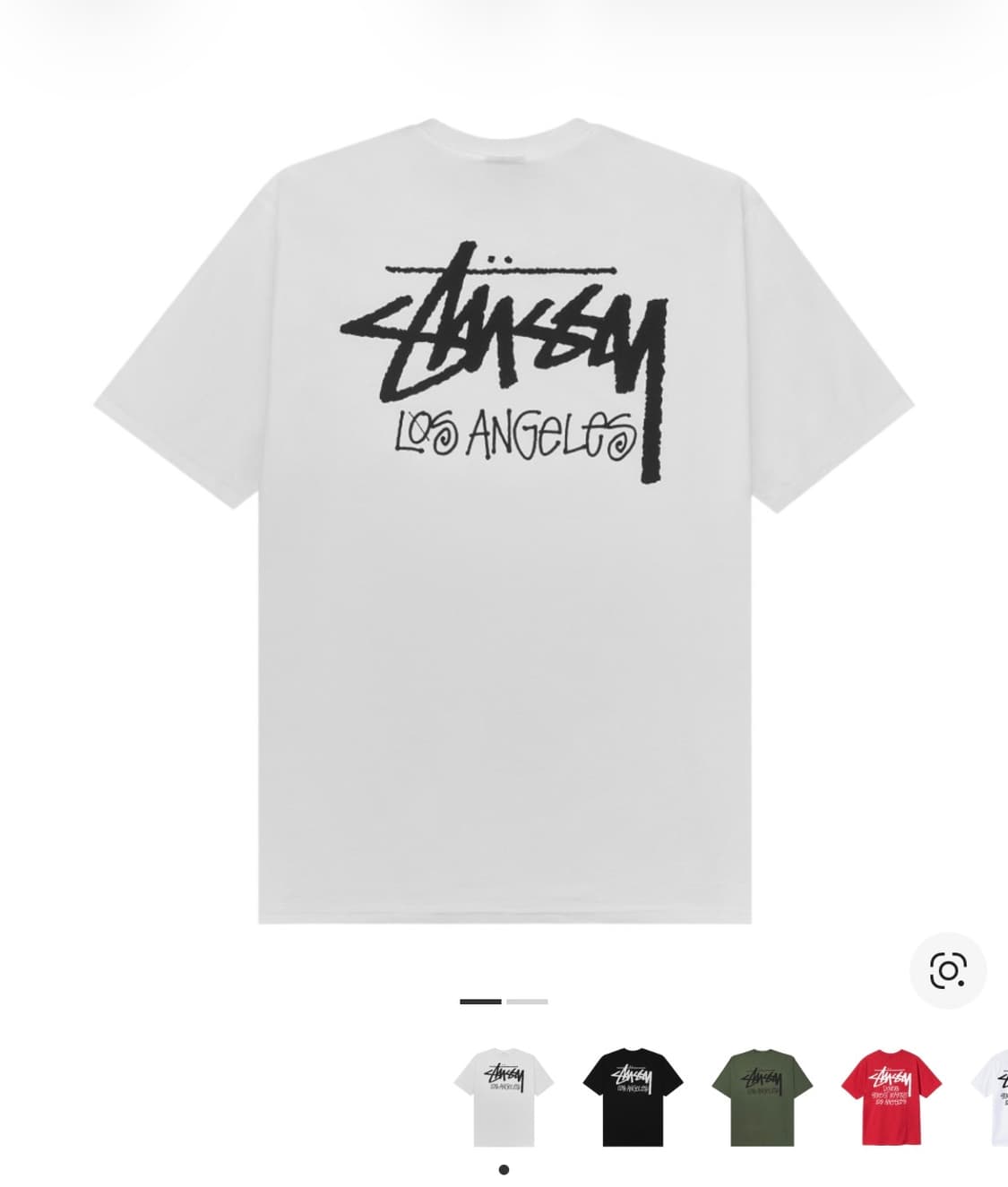 스투시 스탁 로스앤젤레스 티셔츠 화이트 XL (새상품) 상품이미지1